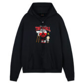 Snoopy Charlie Brown And Woodstock Paint Pink Floyd The Wall Front Hoodie Black - OtherBrick