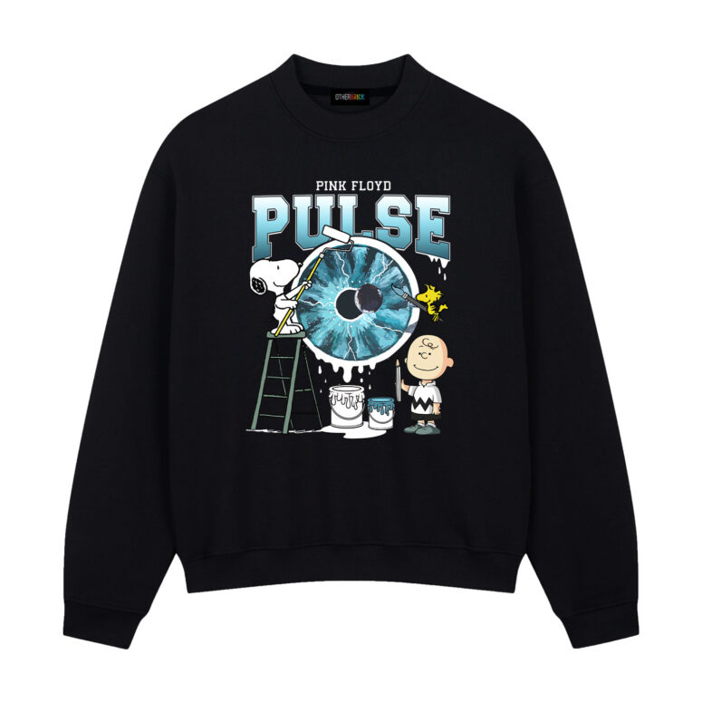 Snoopy Charlie Brown and Woodstock Painting Pulse Pink Floyd Shirt Snoopy Charlie Brown and Woodstock Painting Pulse Pink Floyd Shirt
