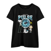 Snoopy Charlie Brown And Woodstock Painting Pulse Pink Floyd Front Wtee Black - OtherBrick