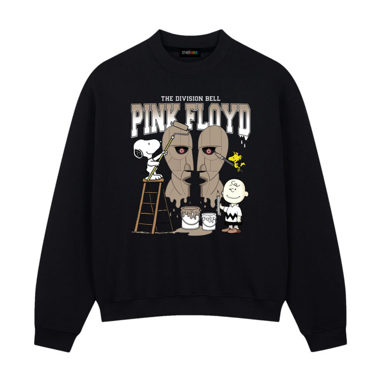 Snoopy Charlie Brown and Woodstock Painting The Division Bell Pink Floyd Shirt Snoopy Charlie Brown and Woodstock Painting The Division Bell Pink Floyd Shirt