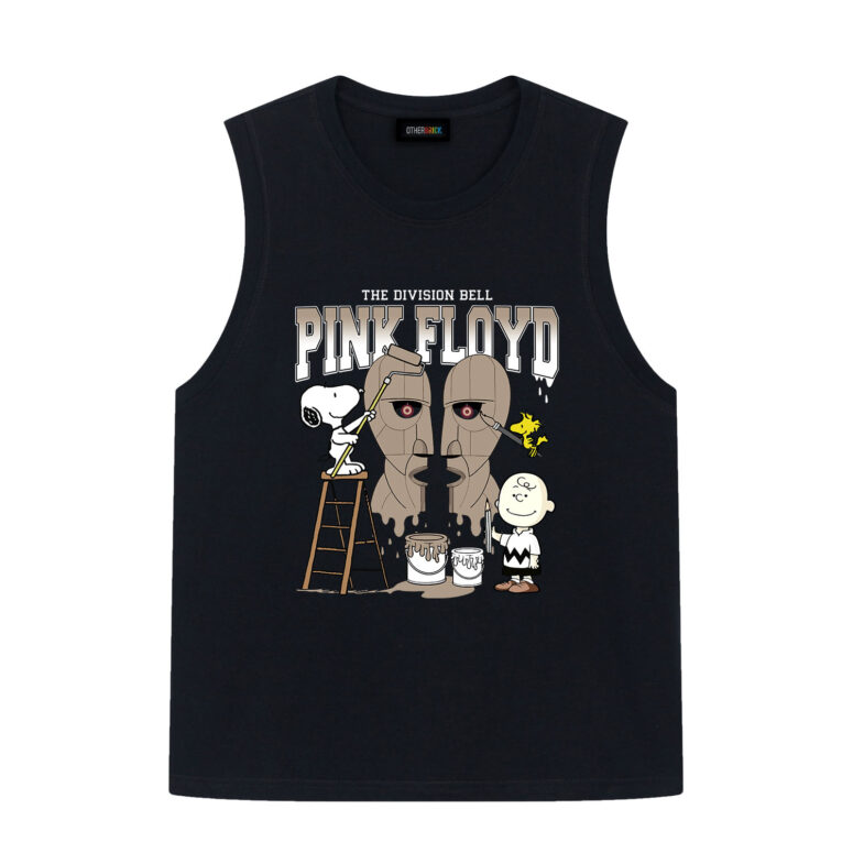 Snoopy Charlie Brown and Woodstock Painting The Division Bell Pink Floyd Shirt Snoopy Charlie Brown and Woodstock Painting The Division Bell Pink Floyd Shirt