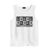 The Bank Pink Floyd Black Pearl Front Tank White - OtherBrick