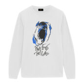 The Wall Screaming Face Front Longsleeve White - OtherBrick