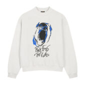 The Wall Screaming Face Front Sweatshirt White - OtherBrick