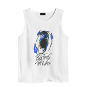 The Wall Screaming Face Front Tank White - OtherBrick