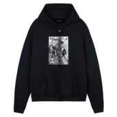 The Wall Teacher Psychedelic Illustrator Front Hoodie Black - OtherBrick