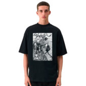 The Wall Teacher Psychedelic Illustrator Front Shirt Man Black - OtherBrick