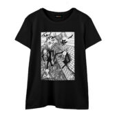 The Wall Teacher Psychedelic Illustrator Front Wtee Black - OtherBrick