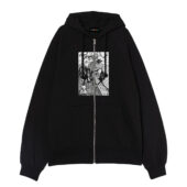 The Wall Teacher Psychedelic Illustrator Front Ziphoodie Black - OtherBrick