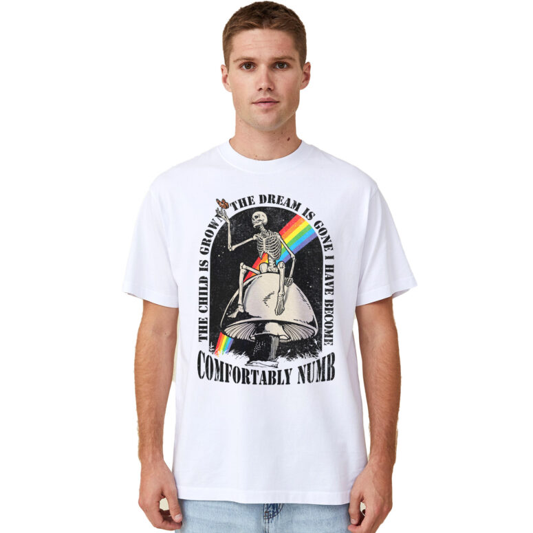 The child Is Grown Comfortably Numb x DSOTM Skeleton Shirt