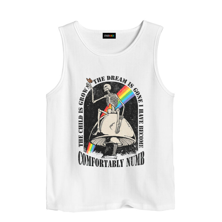 The child Is Grown Comfortably Numb x DSOTM Skeleton Shirt
