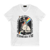 The Child Is Grown Comfortably Numb X Dsotm Skeleton Front Vneck White - OtherBrick