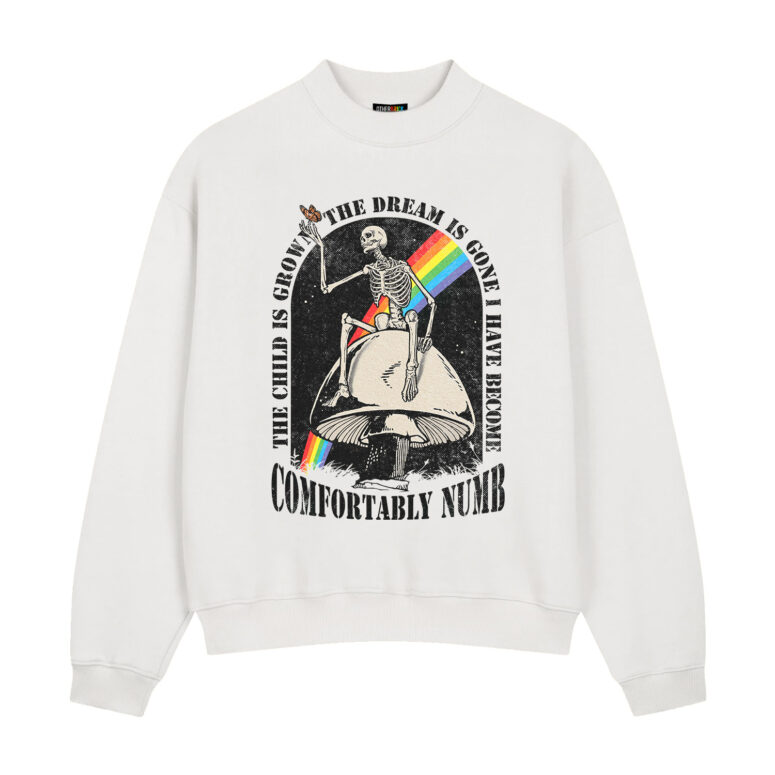 The child Is Grown Comfortably Numb x DSOTM Skeleton Shirt