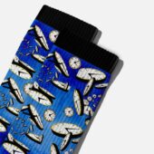 Time Clock Blue Pink Floyd Socks2 - OtherBrick