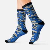 Time Clock Blue Pink Floyd Socks4 - OtherBrick