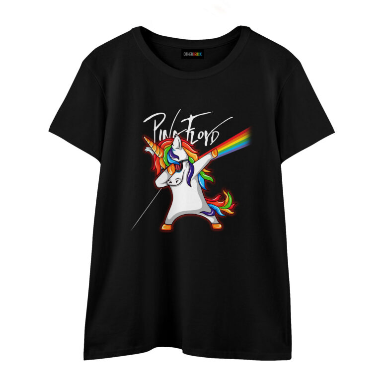 Dabbing Unicorn Dark Side Of The Moon Pink Floyd Shirt