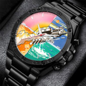 Welcome To The Machine Pink Floyd Gentleman Powermatic Silver Watch Black - OtherBrick