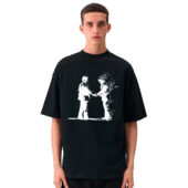 Wish You Were Here Drawing Pink Floyd Front Shirt Man Black - OtherBrick