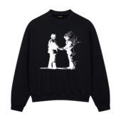 Wish You Were Here Drawing Pink Floyd Front Sweatshirt Black - OtherBrick