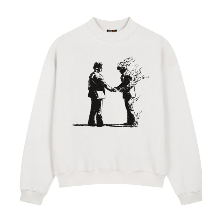 Wish You Were Here Handshake Drawing Pink Floyd Shirt