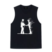 Wish You Were Here Drawing Pink Floyd Front Tank Black - OtherBrick