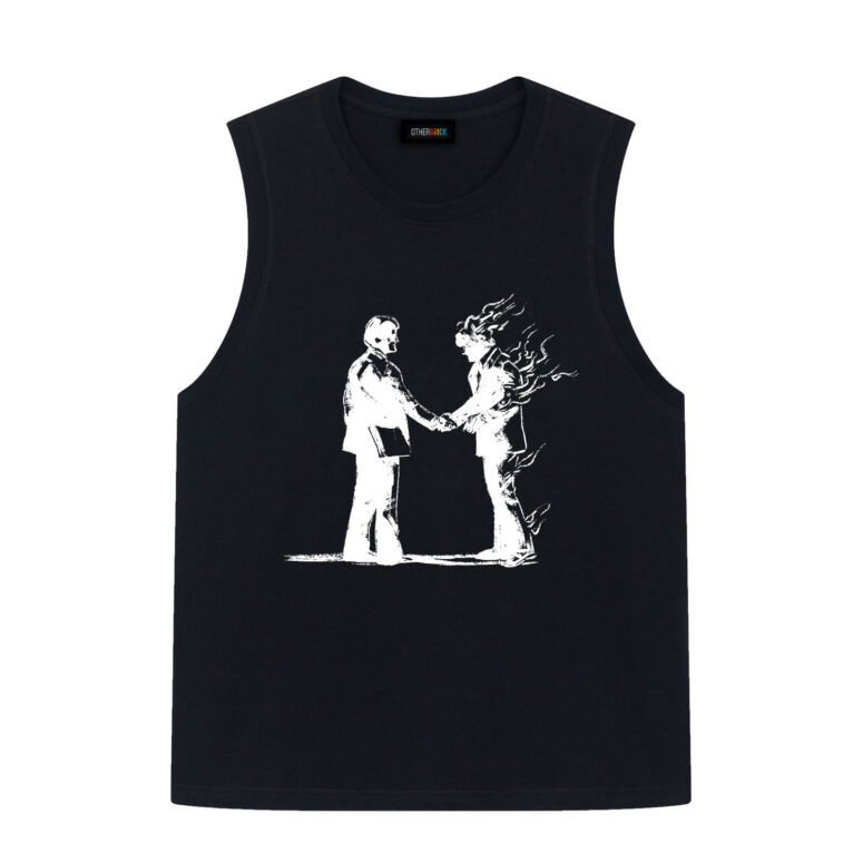 Wish You Were Here Handshake Drawing Pink Floyd Shirt