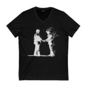 Wish You Were Here Drawing Pink Floyd Front Vneck Black - OtherBrick
