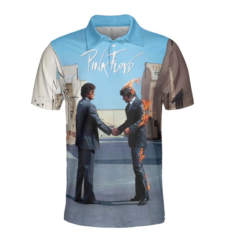 WYWH HandShake x Desert Man in Bowler Pink Floyd Polo Shirt WYWH HandShake x Desert Man in Bowler Pink Floyd Polo Shirt