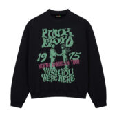 Wish You Were Here North American Tour 1975 Front Sweatshirt Black - OtherBrick
