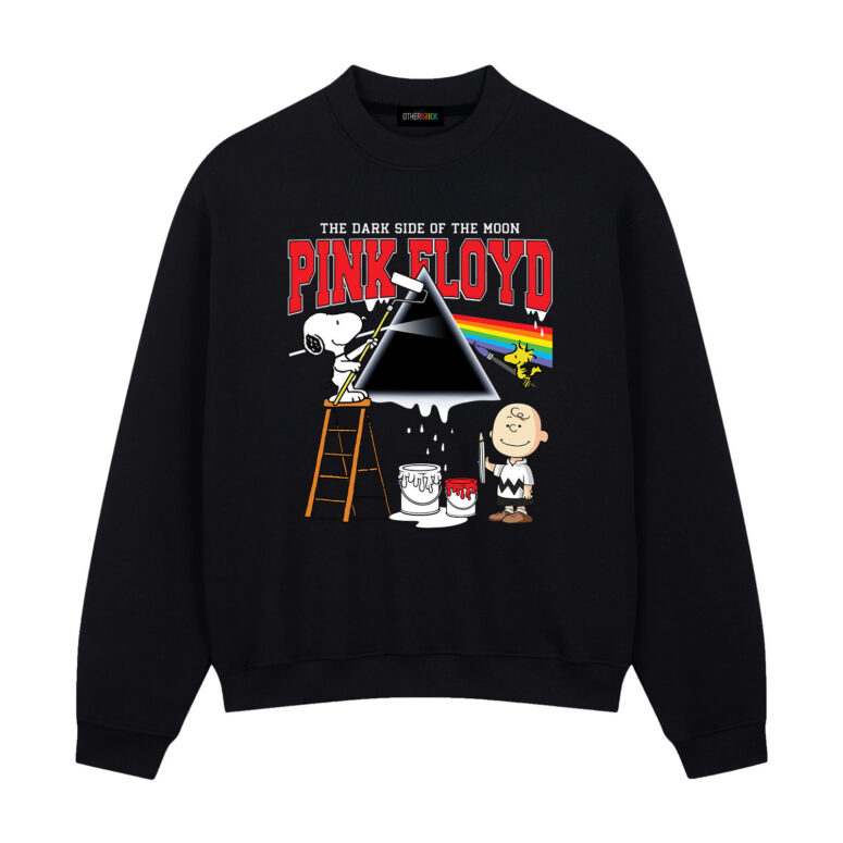 Snoopy Charlie Brown and Woodstock Painting The Wall Pink Floyd DSOTM Shirt Snoopy Charlie Brown and Woodstock Painting The Wall Pink Floyd DSOTM Shirt