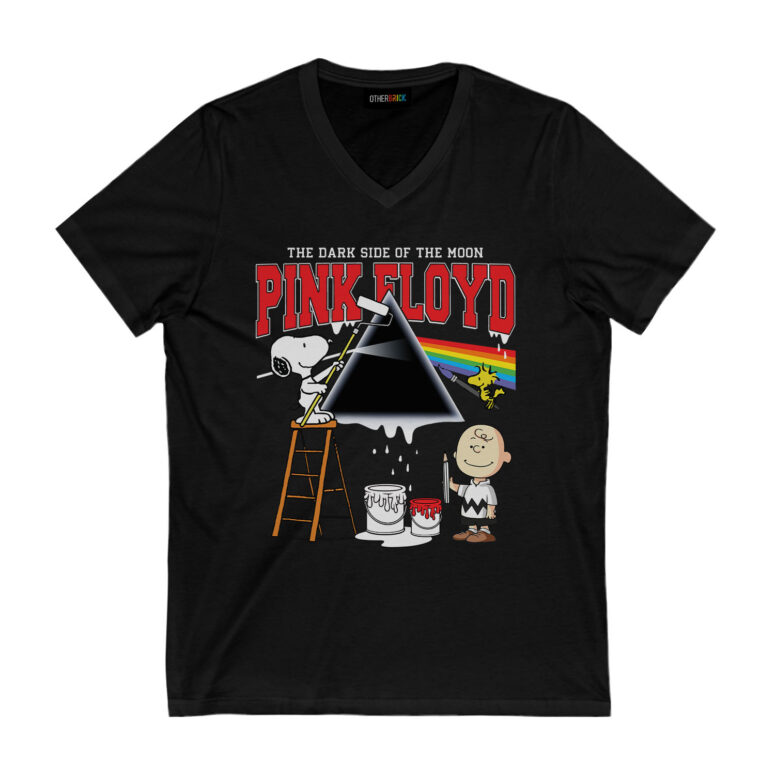 Snoopy Charlie Brown and Woodstock Painting The Wall Pink Floyd DSOTM Shirt Snoopy Charlie Brown and Woodstock Painting The Wall Pink Floyd DSOTM Shirt