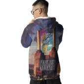 Hoodie Back Pink Floyd Animals Pig Fly X Dsotm X Wywh 3d Hoodie - OtherBrick