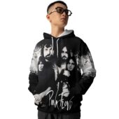 Hoodie Front Pink Floyd Band Black And White Grungle Texture 3d Hoodie - OtherBrick