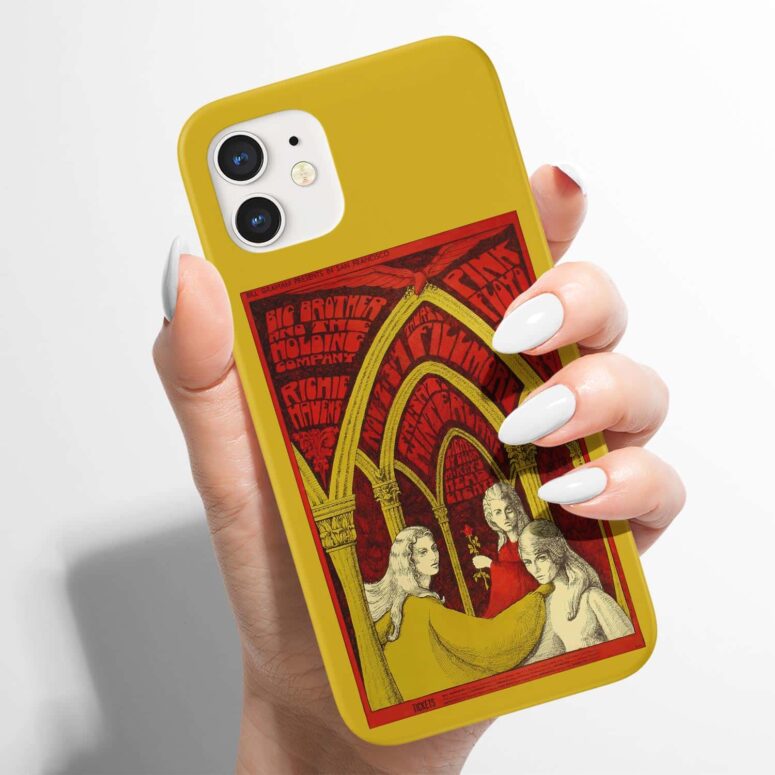 Pink Floyd 1967 Concert Psychedelic Art Teacher Nouveau Style Phone Case