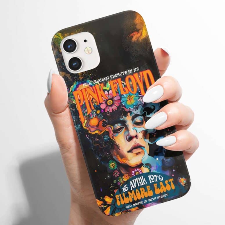 Pink Floyd 1970 Filmore East Exhibition Concert Phone Case