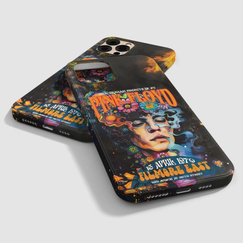Pink Floyd 1970 Filmore East Exhibition Concert Phone Case