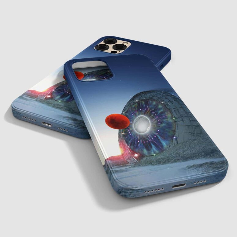 Pulse Red Moon The Sea Phone Case