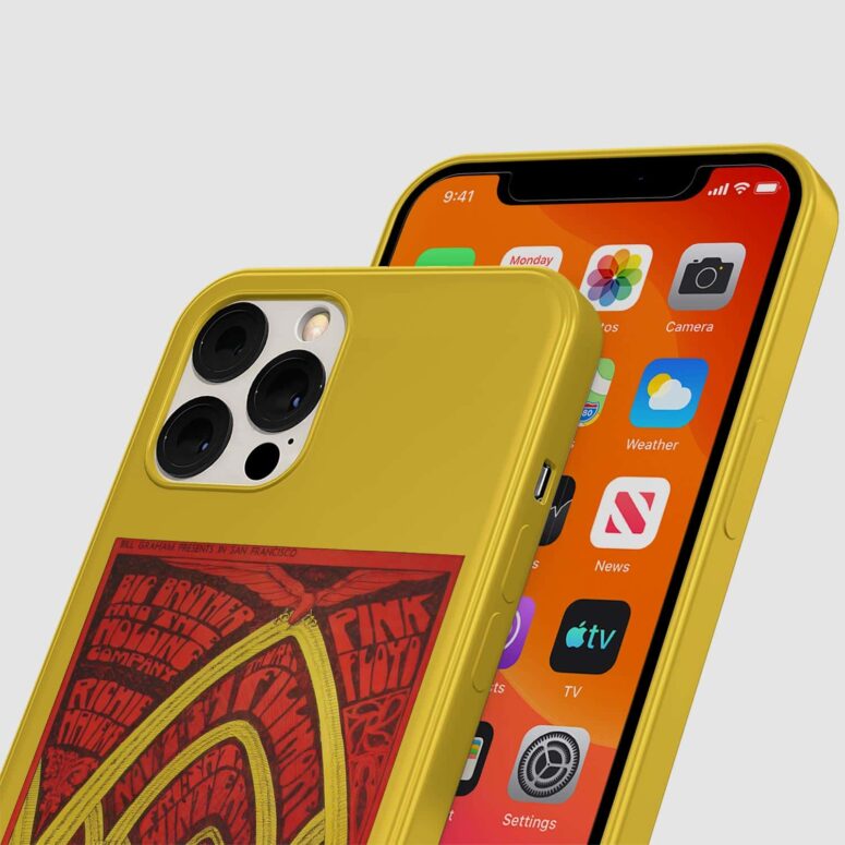 Pink Floyd 1967 Concert Psychedelic Art Teacher Nouveau Style Phone Case
