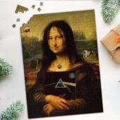 Puzzle1 Pink Floyd Tdsotm Vinyl Disk Animals Atom Heart Mother Monalisa Parody - OtherBrick