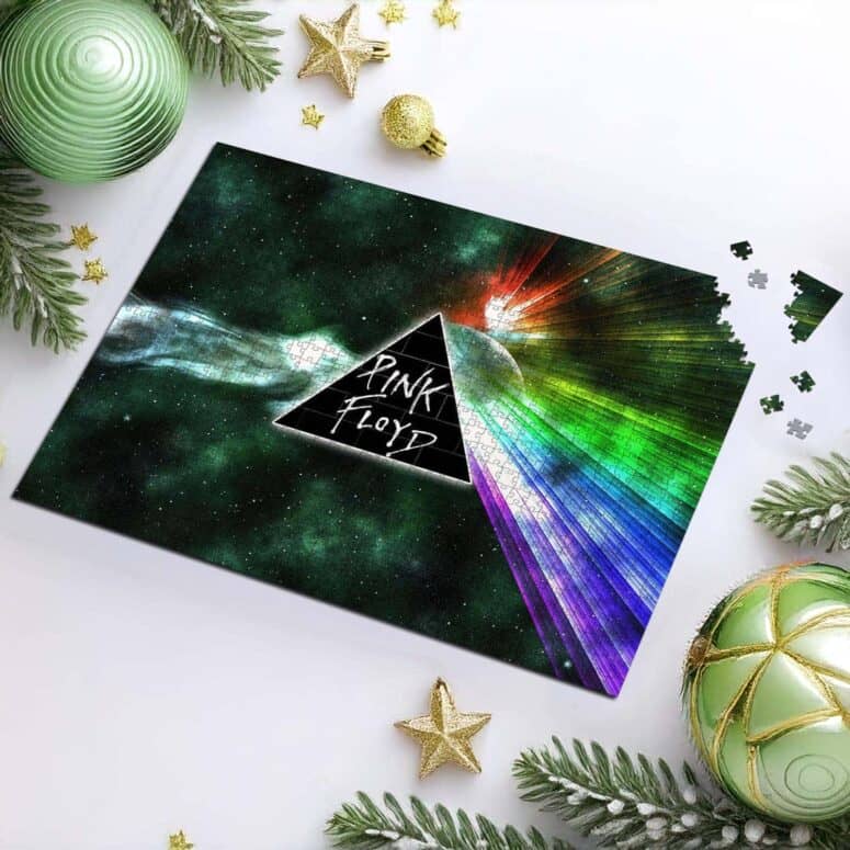 Dark Side Of Moon Galaxy Green Puzzle
