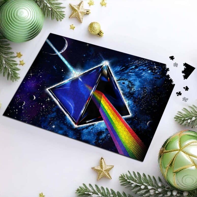 Dark Side Of The Moon Cosmic Prism Rainbow Galaxy Puzzle