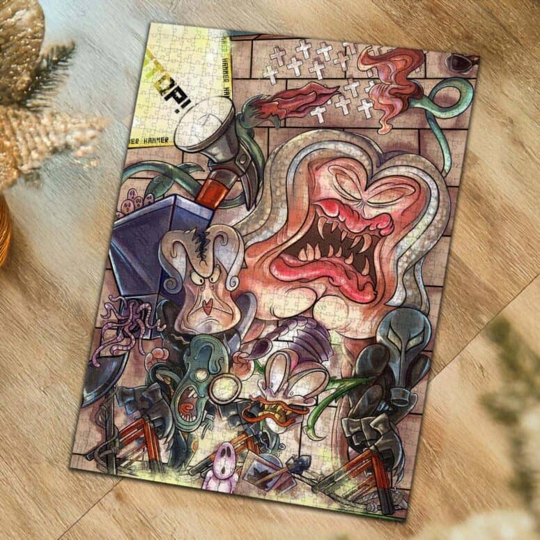 The Wall Hammer Teacher Illustration Art Puzzle The Wall Hammer Teacher Illustration Art Puzzle