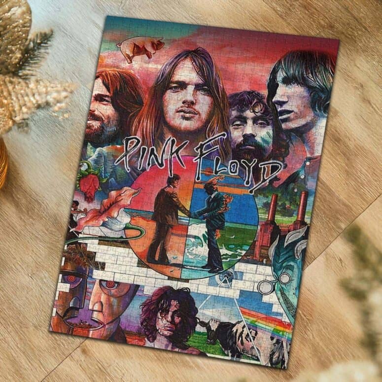 The Wall WYWH Animals Division Bell Atom Heart Mother Collage Art Puzzle