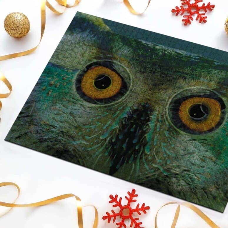 Owl Eyes Pulse Art Puzzle