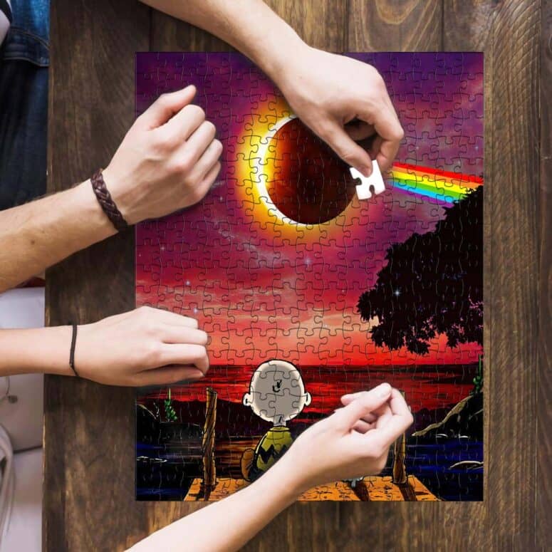 Snoopy Dark Side Of The Moon Eclipse Puzzle
