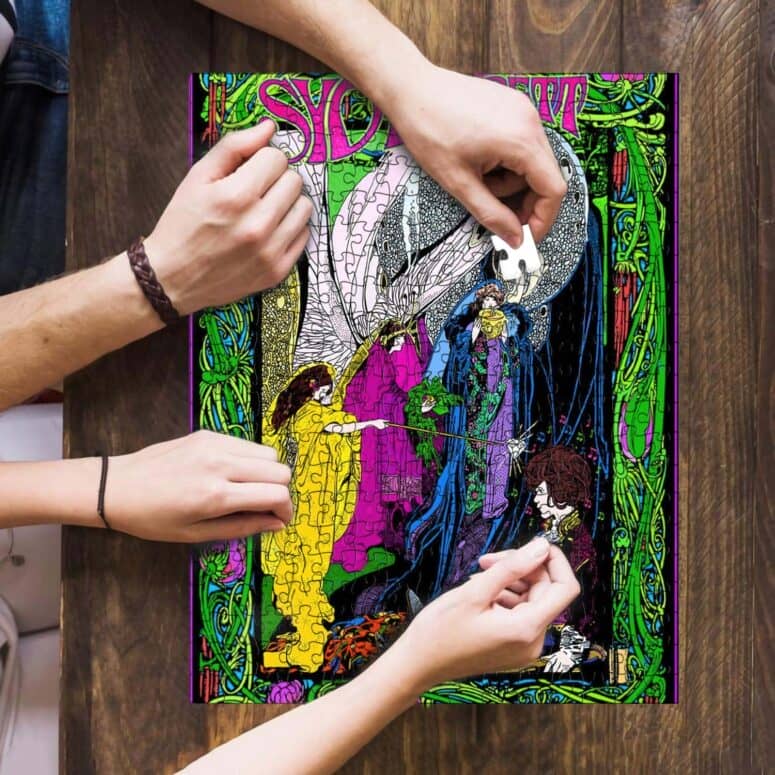 Syd Barrett Pink Floyd commemorative 1960s Psychedelic Art Puzzle Syd Barrett Pink Floyd commemorative 1960s Psychedelic Art Puzzle