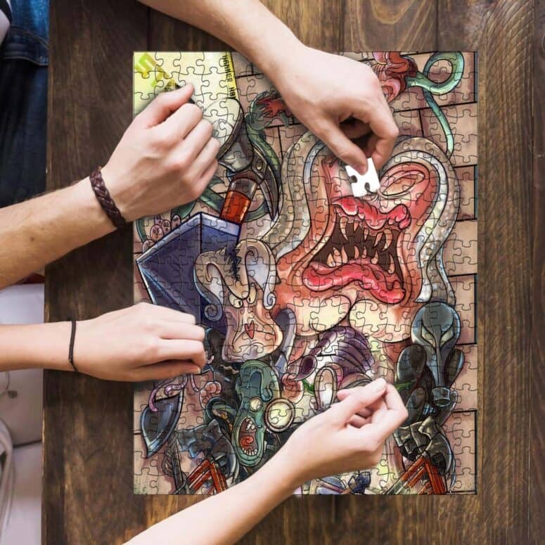 The Wall Hammer Teacher Illustration Art Puzzle The Wall Hammer Teacher Illustration Art Puzzle