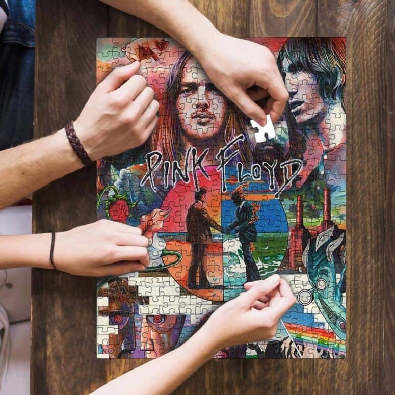 The Wall WYWH Animals Division Bell Atom Heart Mother Collage Art Puzzle