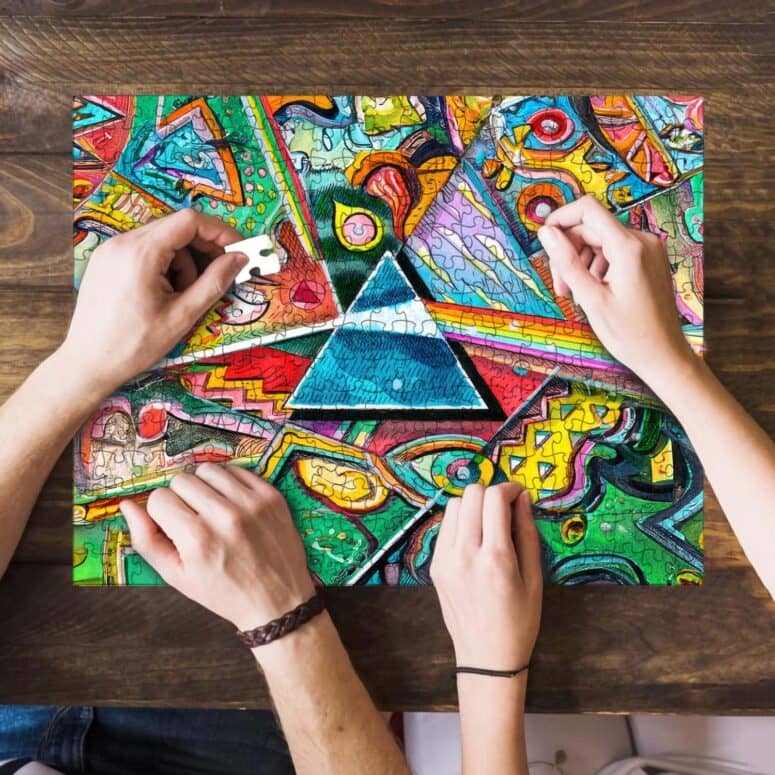 Dark Side of the Moon Pop Art Puzzle Dark Side of the Moon Pop Art Puzzle