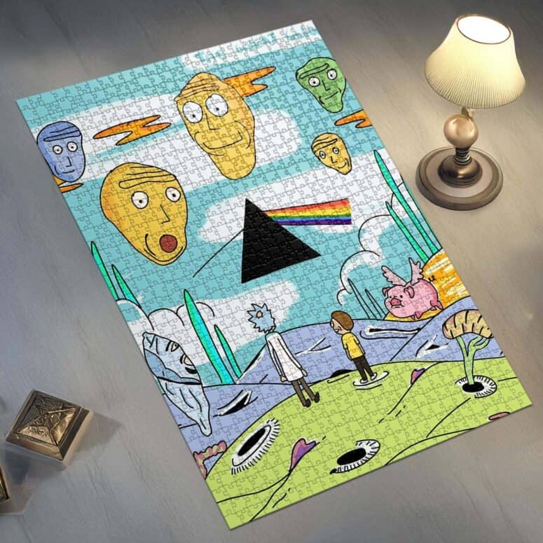 Rick and Morty x Dark Side Of The Moon Puzzle